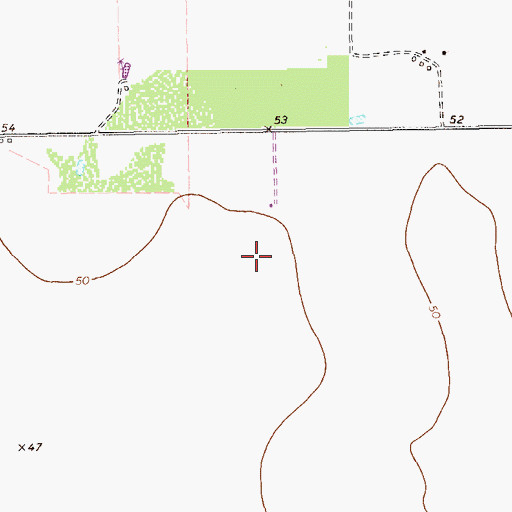 Topographic Map of KLTG-FM (Corpus Christi), TX