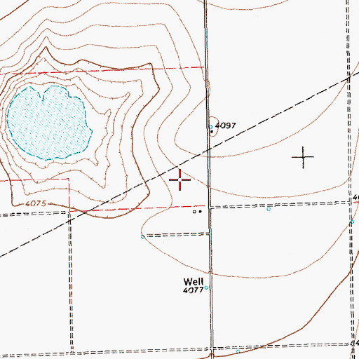 Topographic Map of KIJN-FM (Farwell), TX
