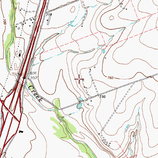 Topographic Map of KJWL-FM (Georgetown), TX