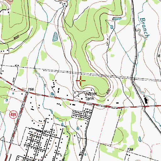 Topographic Map of KLFX-FM (Harker Heights), TX