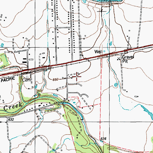 Topographic Map of KRGT-FM (Hutto), TX
