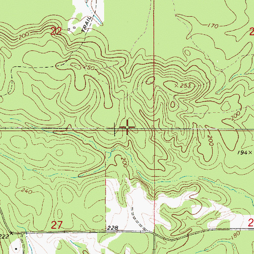 Topographic Map of Signature Church, AL