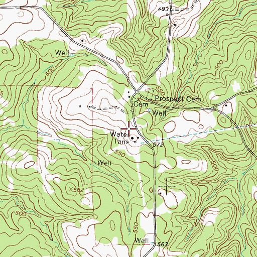 Topographic Map of KTPB-FM (Kilgore), TX