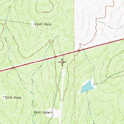 Topographic Map of KBNL-FM (Laredo), TX