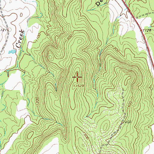 Topographic Map of KLKM-FM (Llano), TX
