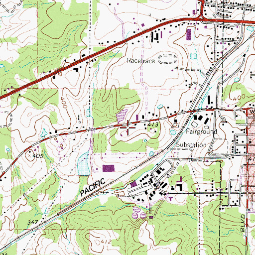 Topographic Map of KEEP-FM (Marshall), TX