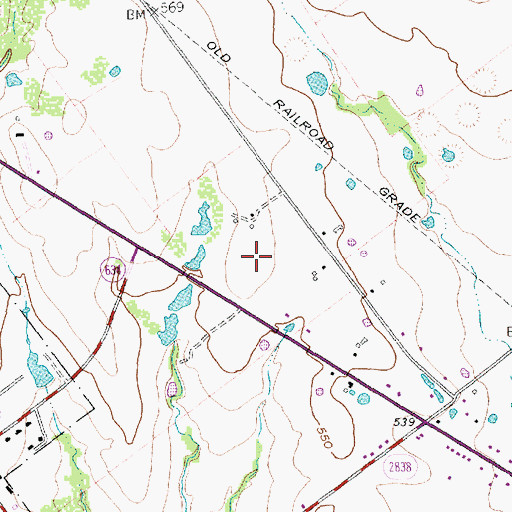 Topographic Map of KYCX-FM (Mexia), TX