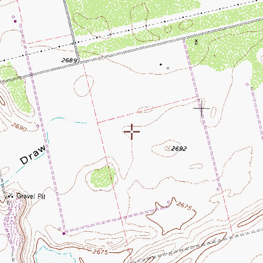 Topographic Map of KCHX-FM (Midland), TX