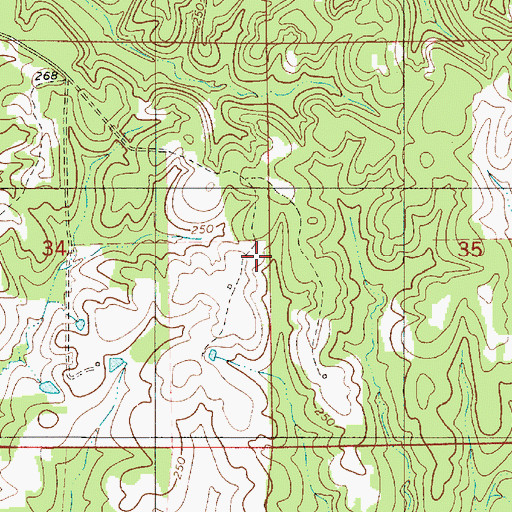 Topographic Map of Starling Church (historical), AL