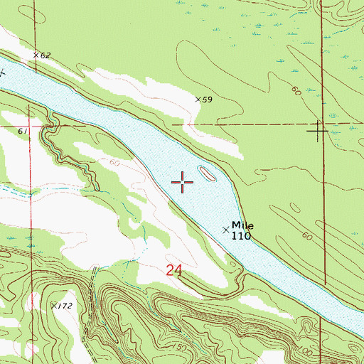 Topographic Map of Tait Bar, AL