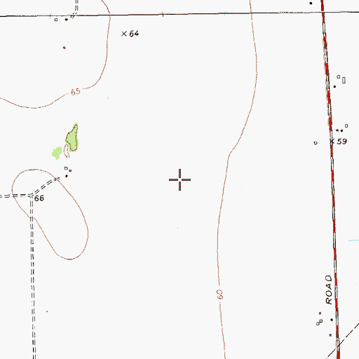 Topographic Map of KROB-FM (Robstown), TX