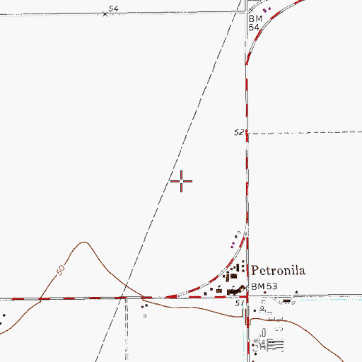 Topographic Map of KMIQ-FM (Robstown), TX