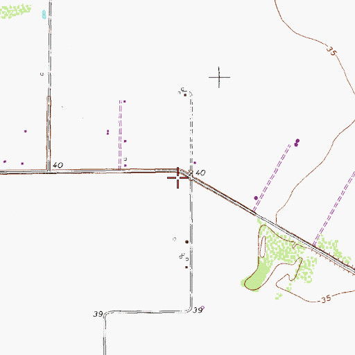 Topographic Map of KPCB-FM (Rockport), TX