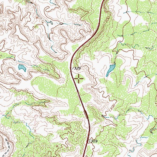 Topographic Map of KSEY-FM (Seymour), TX