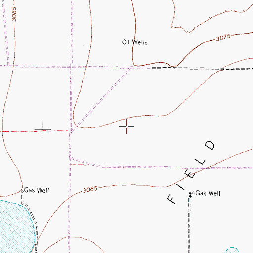 Topographic Map of KRDF-FM (Spearman), TX