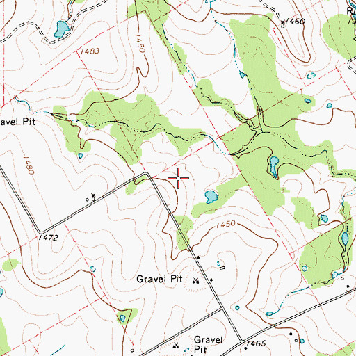 Topographic Map of KSTV-FM (Stephenville), TX