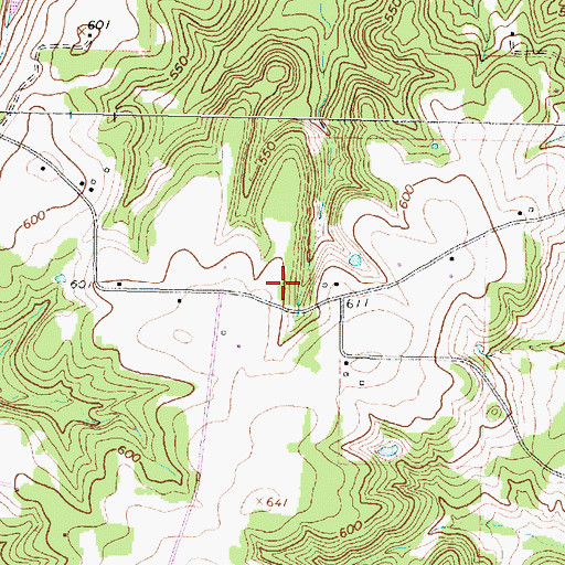 Topographic Map of KTMJ-FM (Tyler), TX