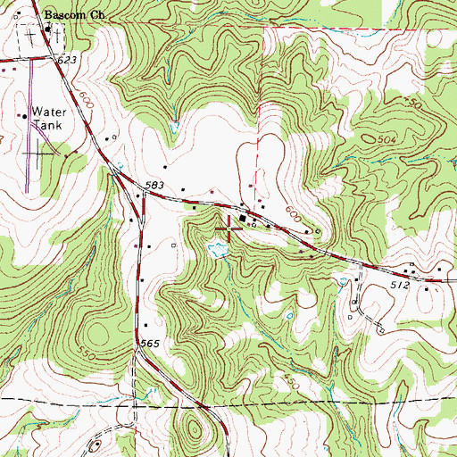 Topographic Map of KISX-FM (Whitehouse), TX