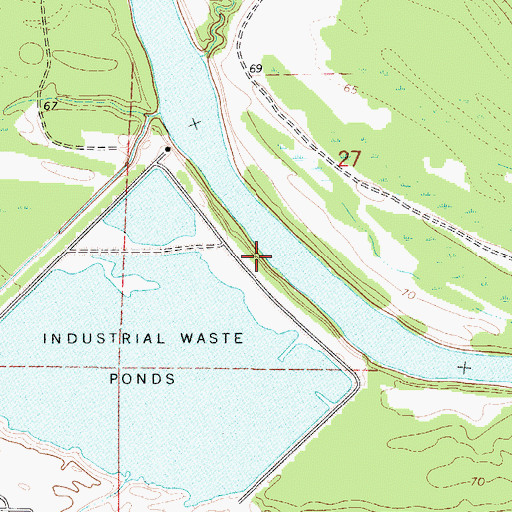 Topographic Map of Walnut Bluff, AL