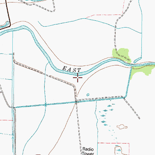 Topographic Map of KRTW-TV (Baytown), TX