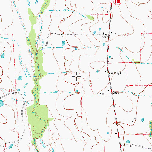 Topographic Map of KTAQ-TV (Greenville), TX