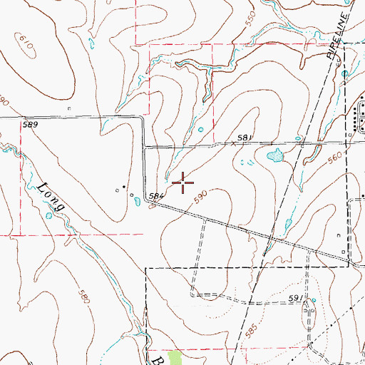 Topographic Map of KTAQ-TV (Greenville), TX