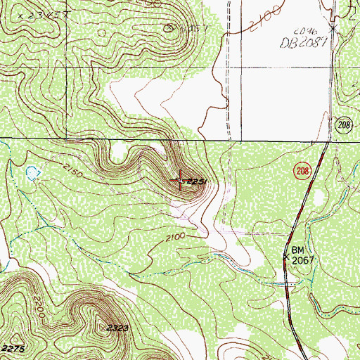 Topographic Map of KACB-TV (San Angelo), TX
