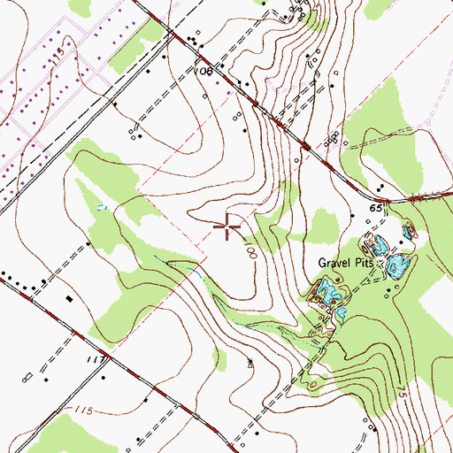 Topographic Map of KZJI-TV (Victoria), TX
