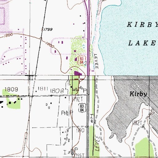 Topographic Map of Abilene Regional Medical Center Heliport, TX