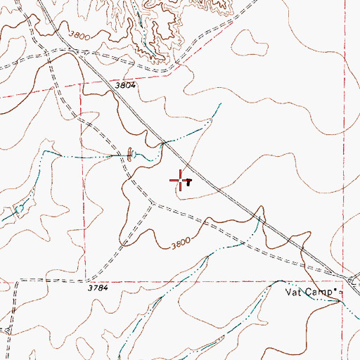 Topographic Map of Coleman Cattle Company Nr 2 Airport (historical), TX