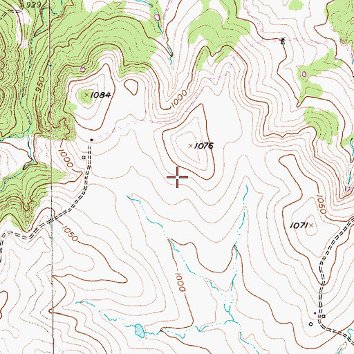 Topographic Map of Log Cabin Airport, TX