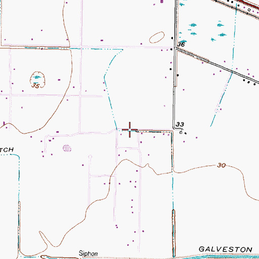 Topographic Map of Golden Pegasus Ranch Heliport, TX