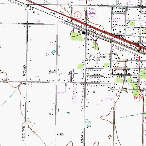 Topographic Map of Pee Wees Heliport, TX