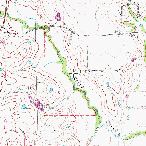 Topographic Map of Delta-B Ranch Heliport, TX