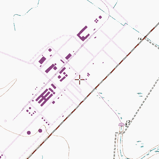 Topographic Map of Amoco Heliport, TX