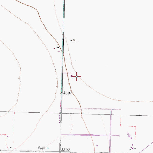 Topographic Map of Osage Airpark (historical), TX