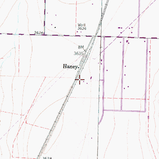 Topographic Map of Buffalo Airport, TX