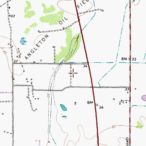 Topographic Map of Intermedics Heliport, TX