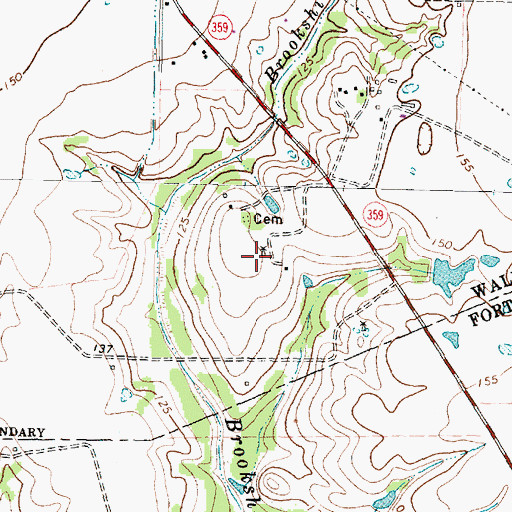 Topographic Map of Baytown Medical Center Heliport, TX