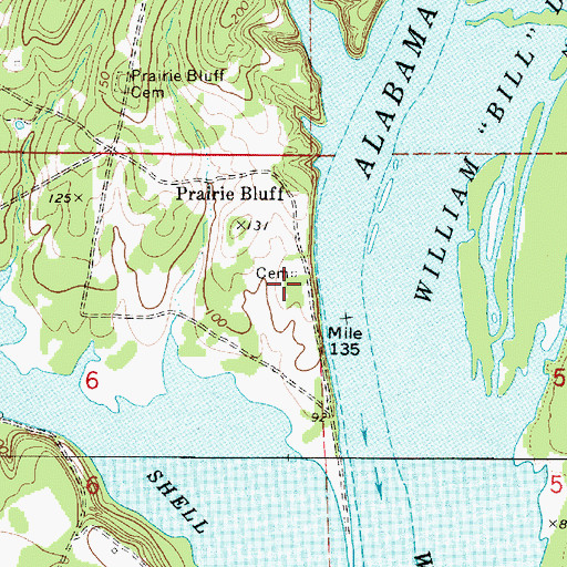 Topographic Map of Zion Church, AL