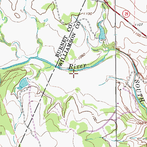 Topographic Map of Pitts Ranch Airport (historical), TX