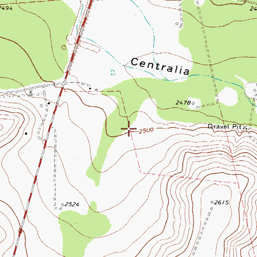 Topographic Map of Charles J Hughes Ranch Airport, TX