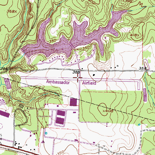 Topographic Map of ALERT Field, TX