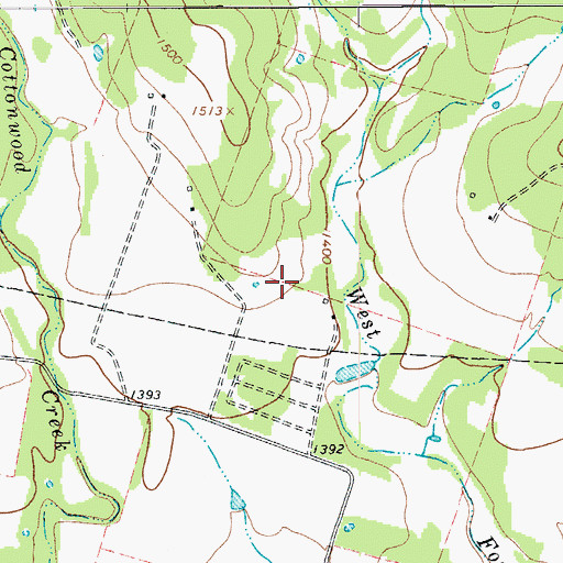 Topographic Map of Tatum Ranch Airport, TX