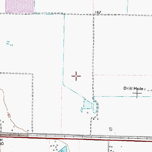 Topographic Map of Woods Number 2 Airport, TX