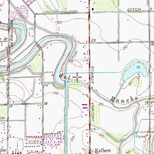 Topographic Map of Resaca Airstrip, TX