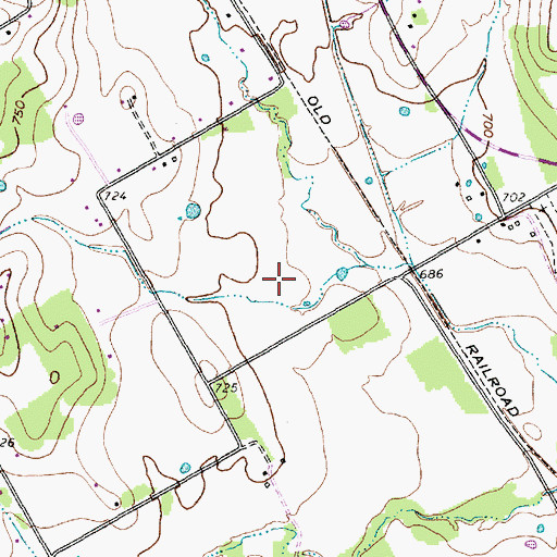 Topographic Map of Retta Airport, TX