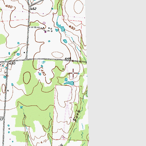 Topographic Map of Goode Field, TX