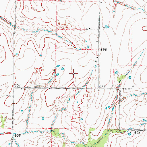 Topographic Map of Chambers Airport (historical), TX