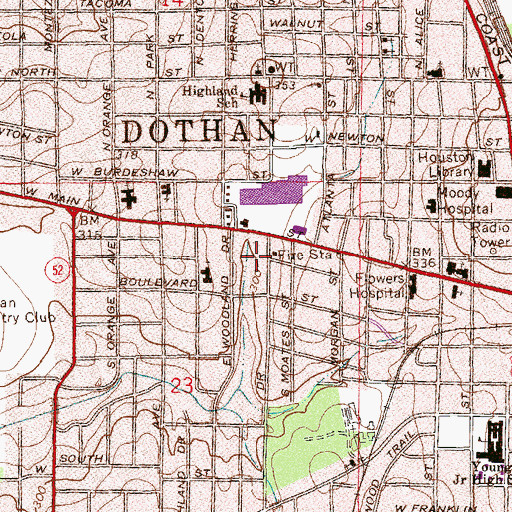 Topographic Map of Holiness Tabernacle (historical), AL